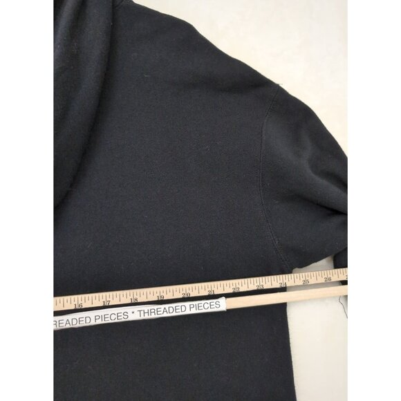 Hybrid Apparel Chicago Bulls Cropped Hoodie‎ Womens L Black Basketball Athletic - Picture 6 of 7